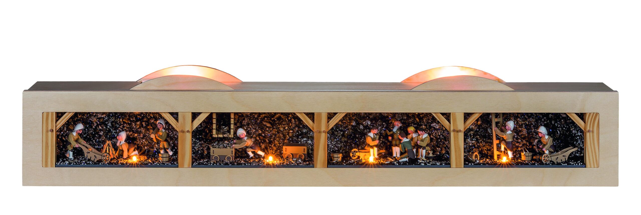 Schwibbogensockel mit Bergwerk